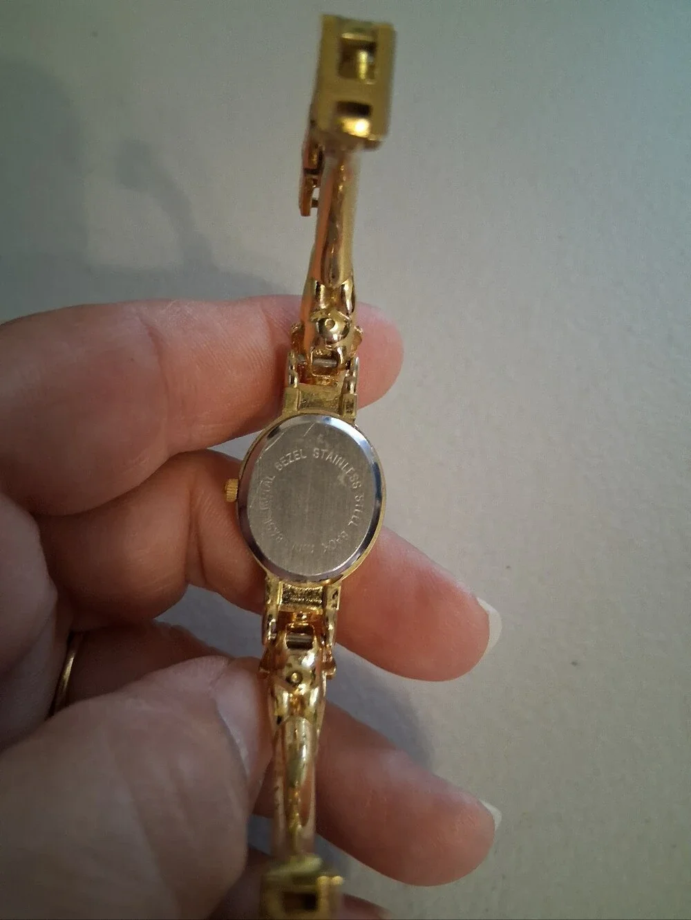 Vintage Collezio Gold Tone Cherub Braclet Watch